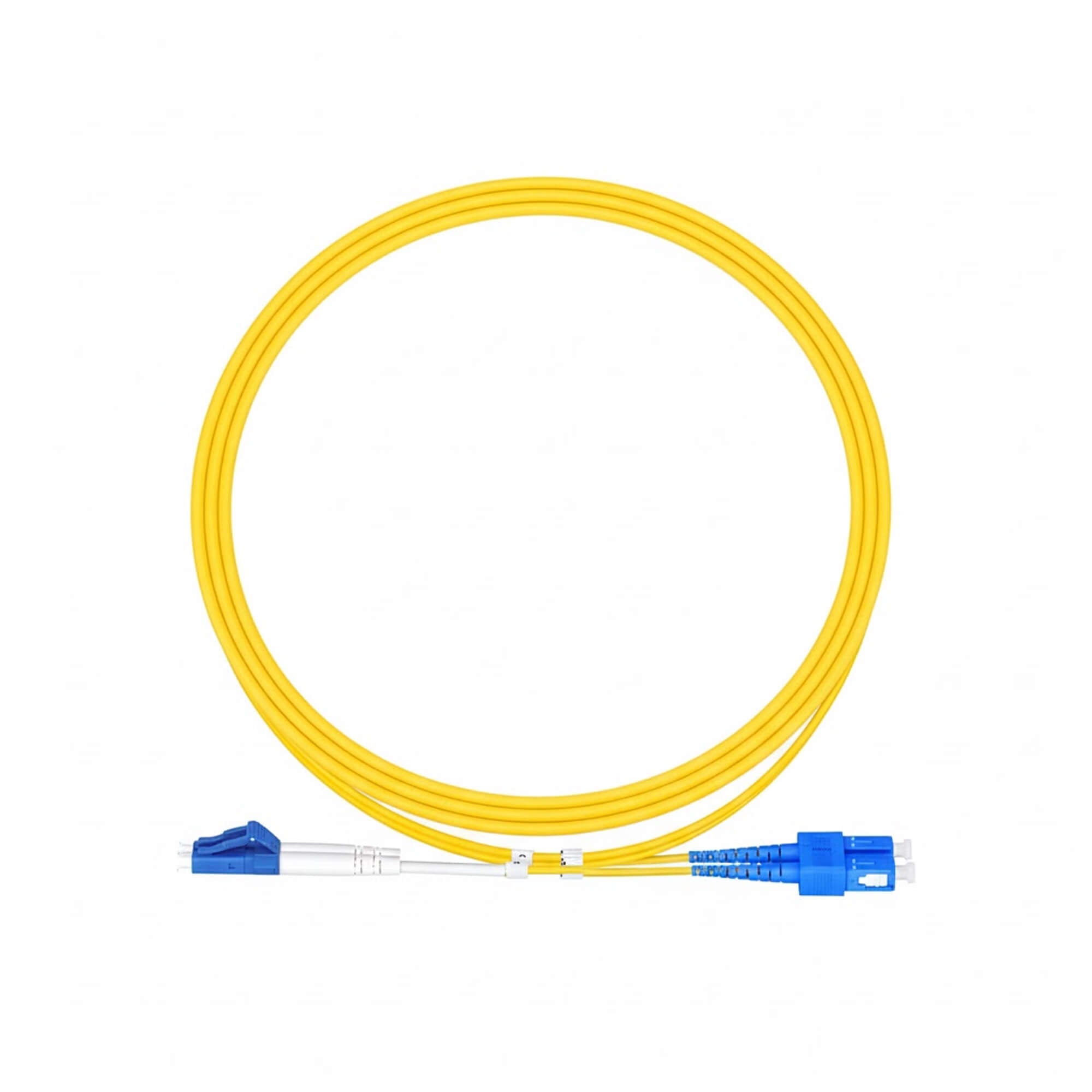 NSComm LC UPC to SC UPC Duplex Single Mode Fiber Patch Cable, 2.0mm OFNR
