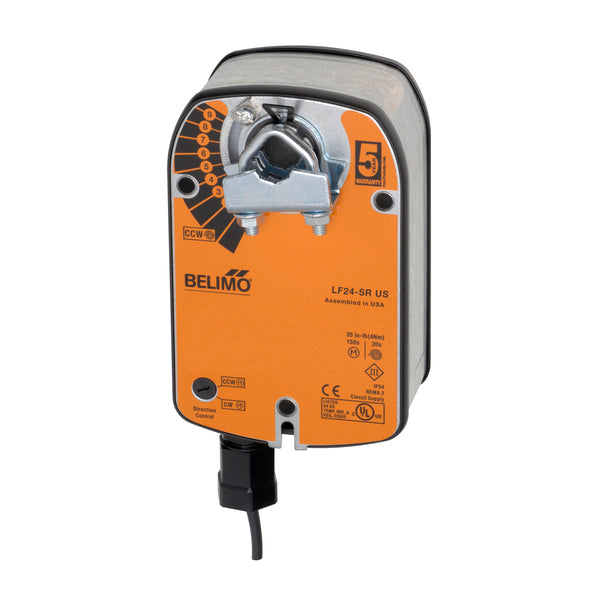 LF24-SR US | Belimo 35 In Lb Spring Return Modulating Damper Actuator 24V
