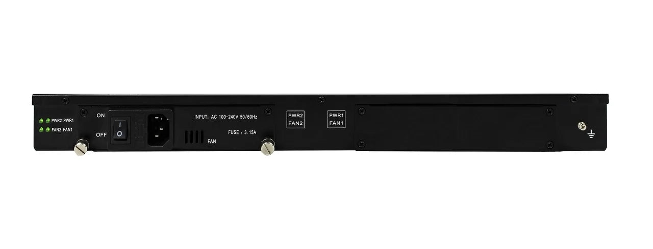 LFC-CH12-AC - 12 slot fiber chassis with one AC power supply and fans (for LFC series converters)