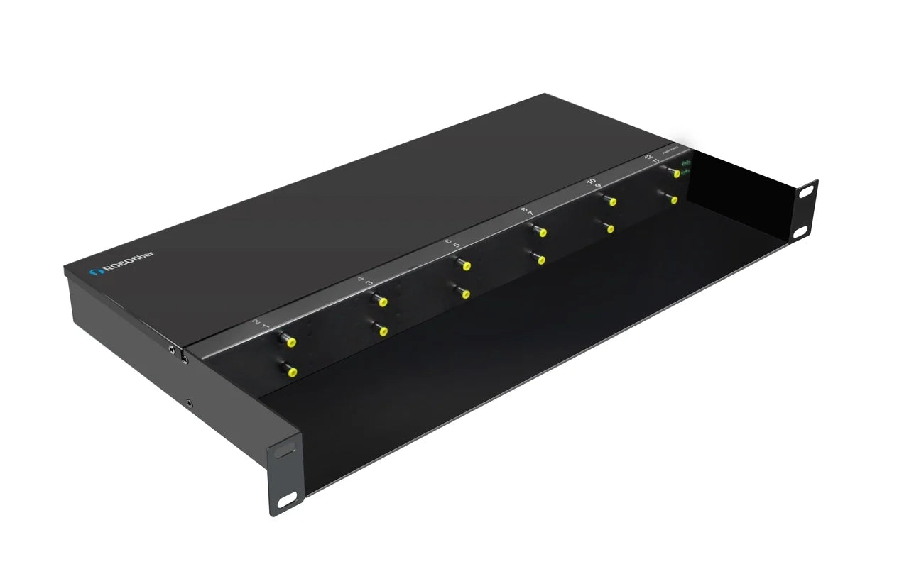 LFC-CH12-AD - 12 slot fiber chassis with redundant AC 100-240V and DC 36-72V power supplies and fans (for LFC series converters)