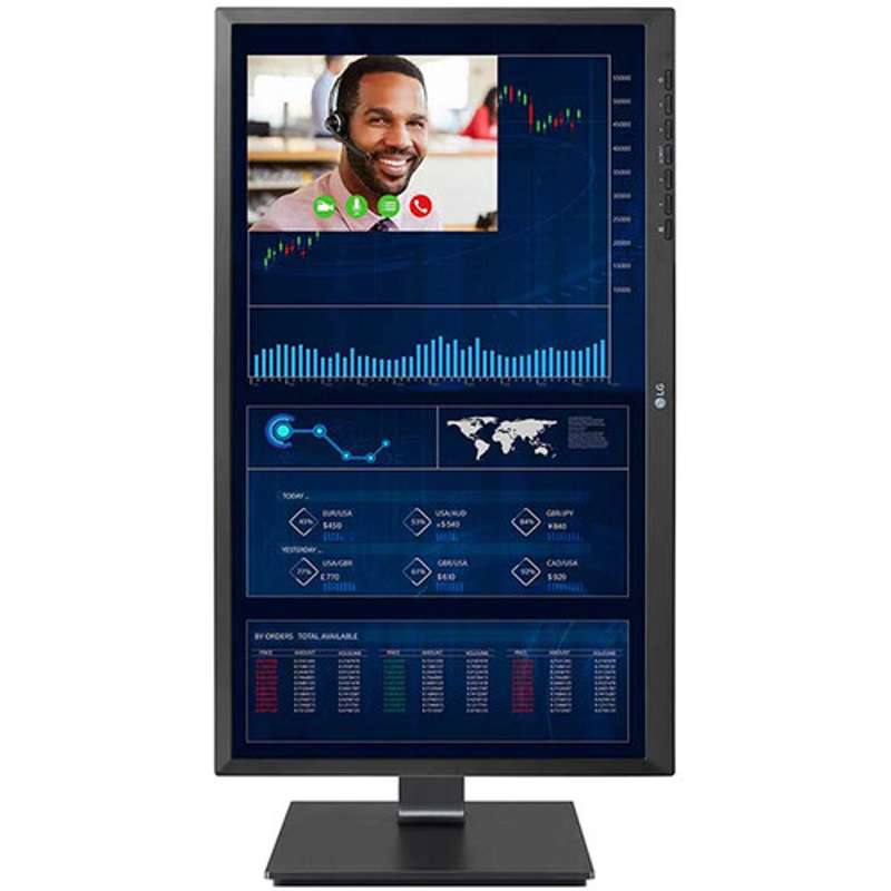 LG Electronics 24 in QHD Monitor with IPS Display, Eye Care Features, and VESA Mounting