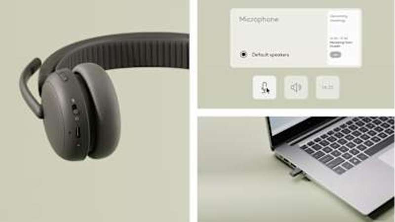 Logitech Zone Wireless 2 ES for Business Wireless Headset - Teams version w/receiver, Graphite
