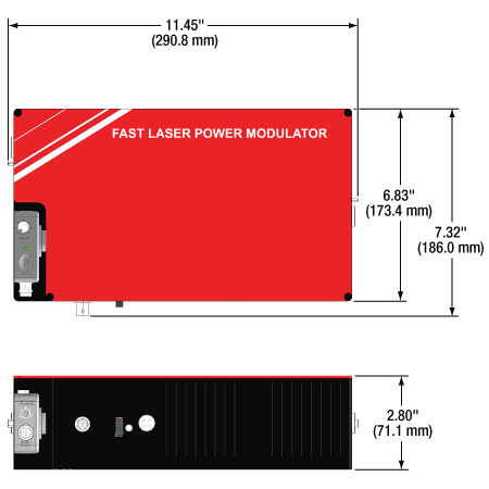 TH-OM6ENH-M - Fast Laser Power Modulator, 700 - 1350 nm, >2500:1 Contrast, M4 Taps