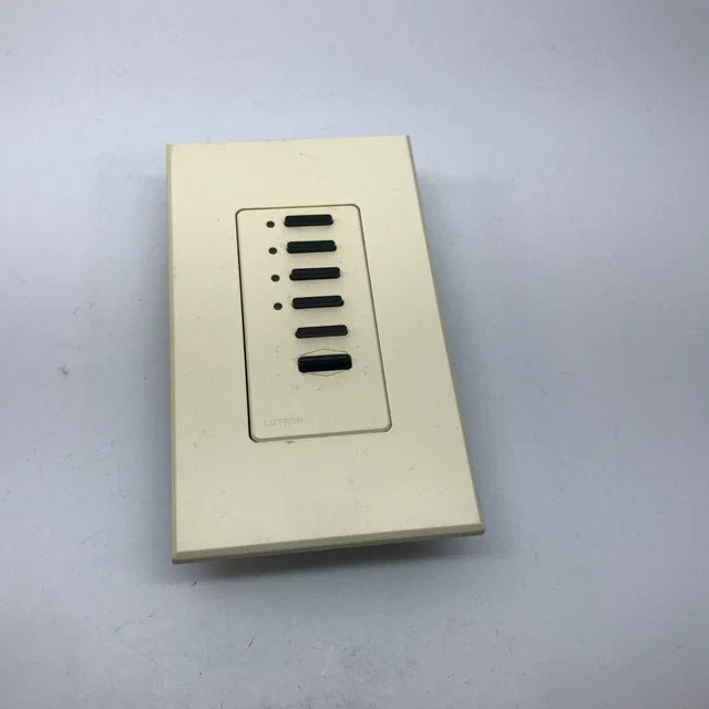 Lutron NTGRX-4S-BI 4-Scene Wallstation with Raise/Lower and Off for Grafik Eye Systems