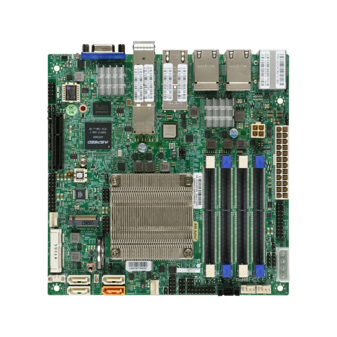 Supermicro MBD-A2SDI-TP8F-B C3758 Socket BGA-1310 intel 64GB UDIMM Mini-ITX Motherboard