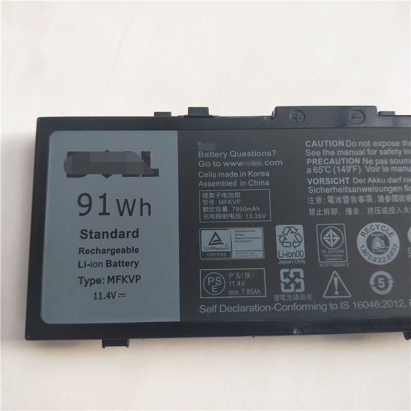 MFKVP 91Wh Battery for Dell Precision 7510 7520 7710 M7510