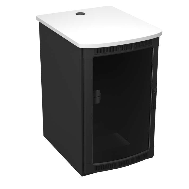Middle Atlantic BGR 19RU Rolling Presentation Rack with Black Top - 31.35in Depth - TAA Compliant