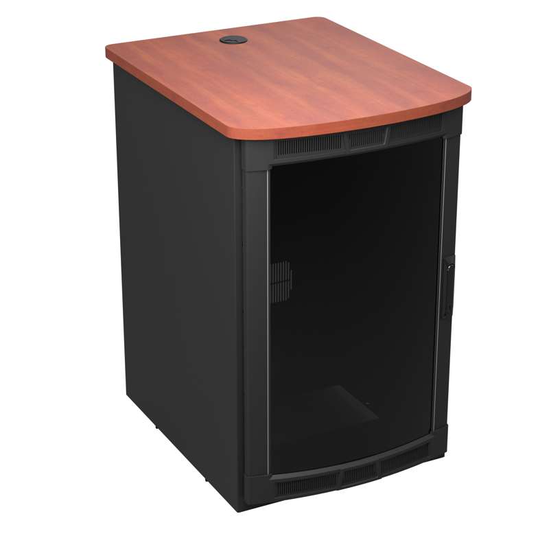 Middle Atlantic BGR 19RU Rolling Presentation Rack with Black Top - 31.35in Depth - TAA Compliant