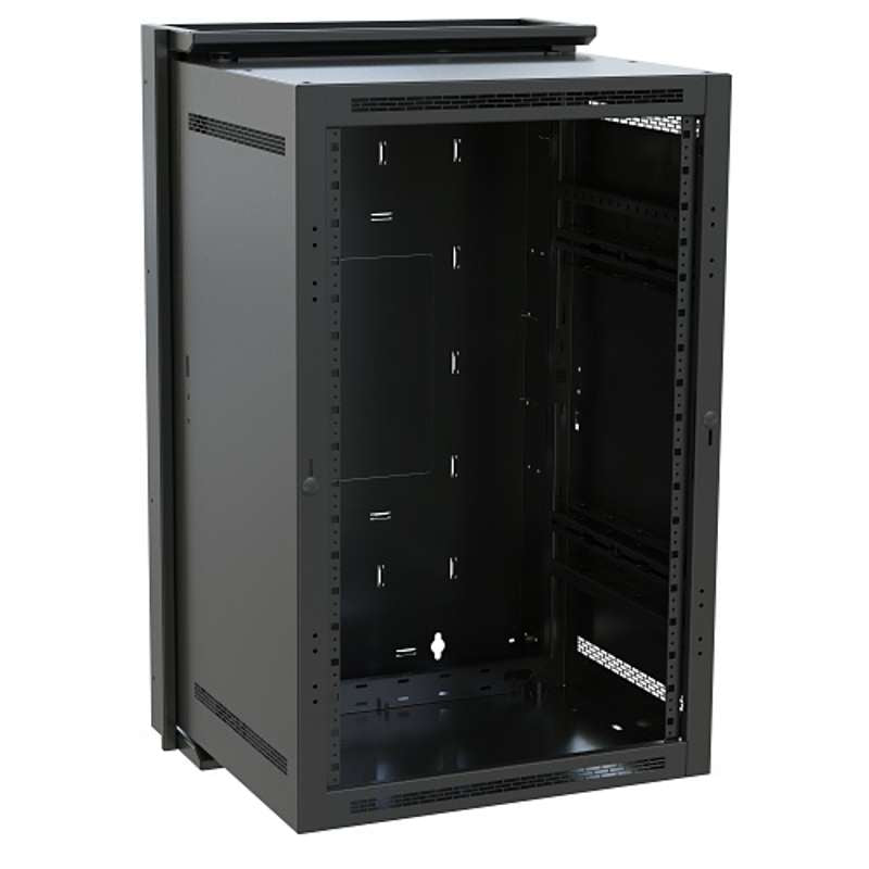 Middle Atlantic DWR Series Pivoting Wall Rack, 18 Rack Units, 22in Depth
