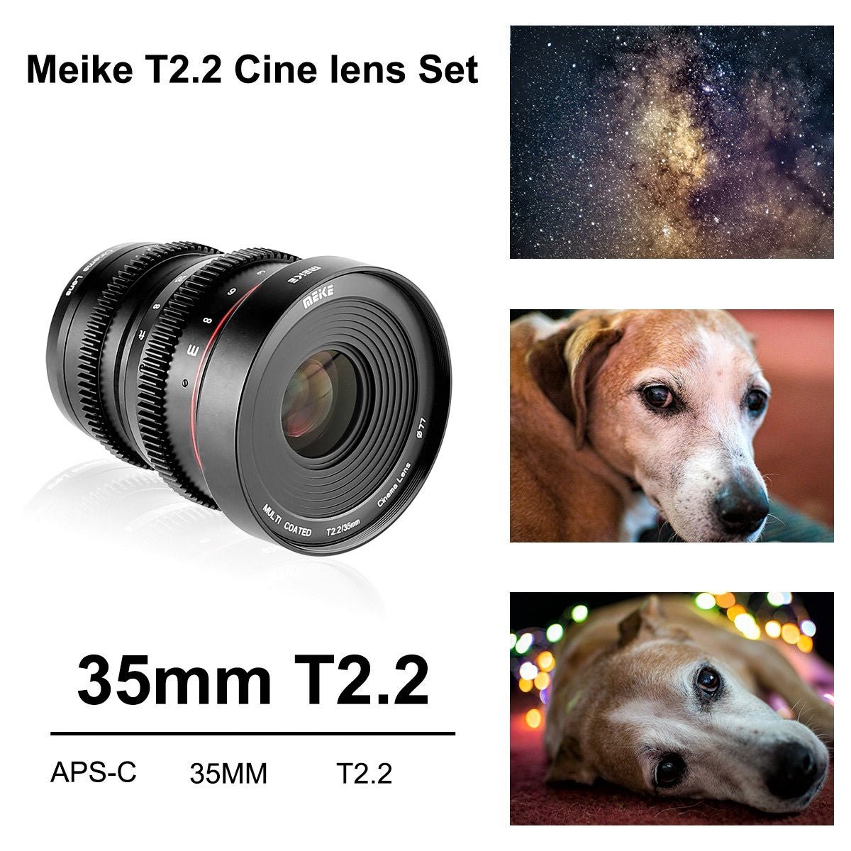 Meike Cinema Prime 35mm T2.2 M4/3 Lens (MFT Mount)