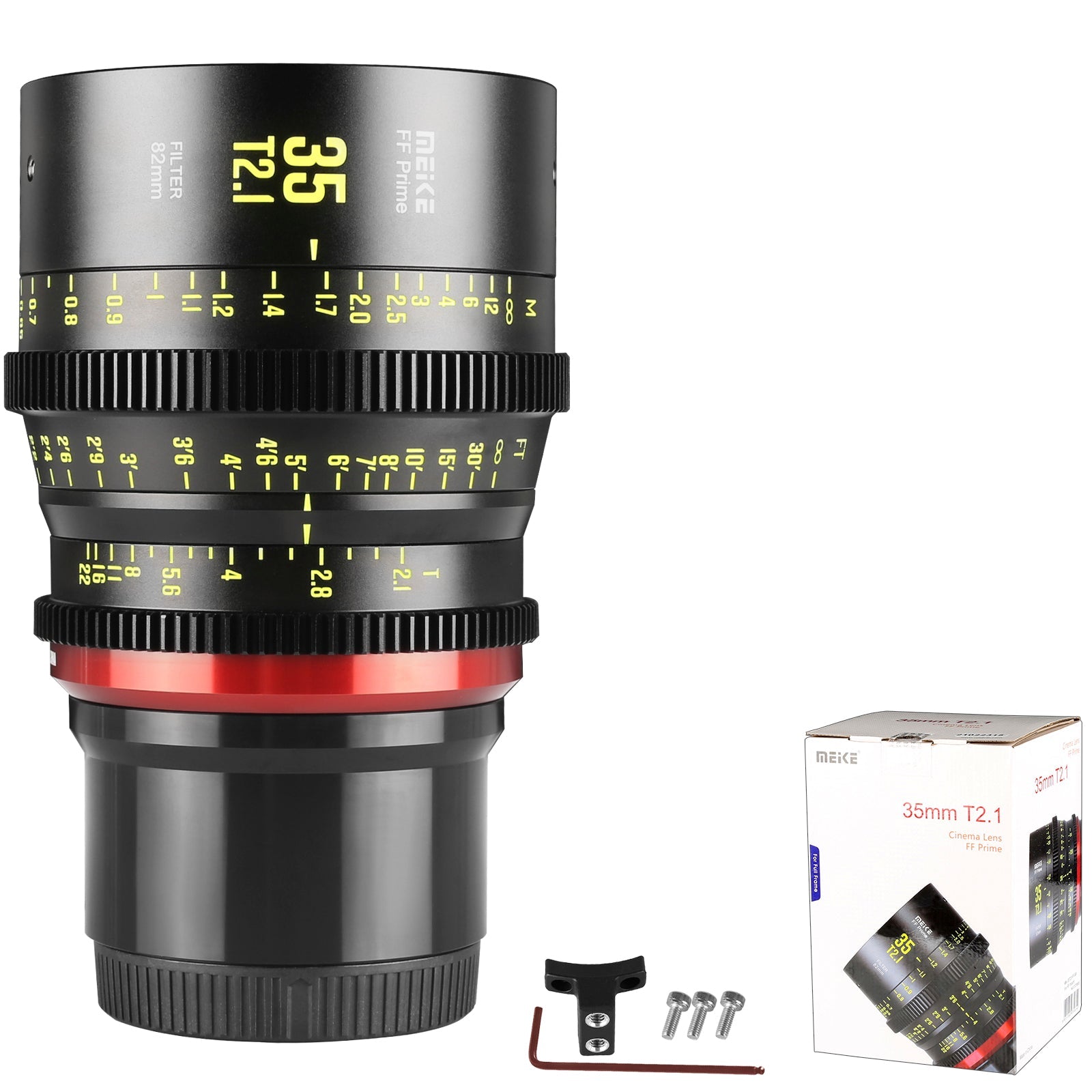 Meike Cinema Full Frame Cinema Prime 35mm T2.1 Lens (L Mount)