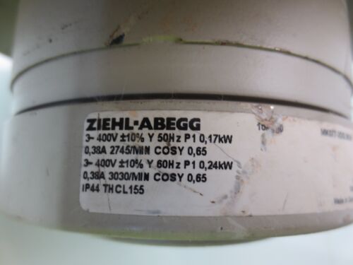 USED MK077-2DD.06.N ZIEHL-ABEGG BLOWER MOTOR IP44 THCL155 3-400V 60HZ