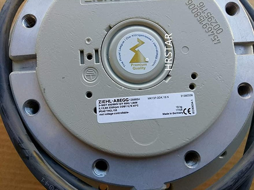 ZIEHL-ABEGG MK137-2DK.15.L Centrifugal Fan 1.9kW 3350RPM 3~400/690V High-Speed Industrial Fan