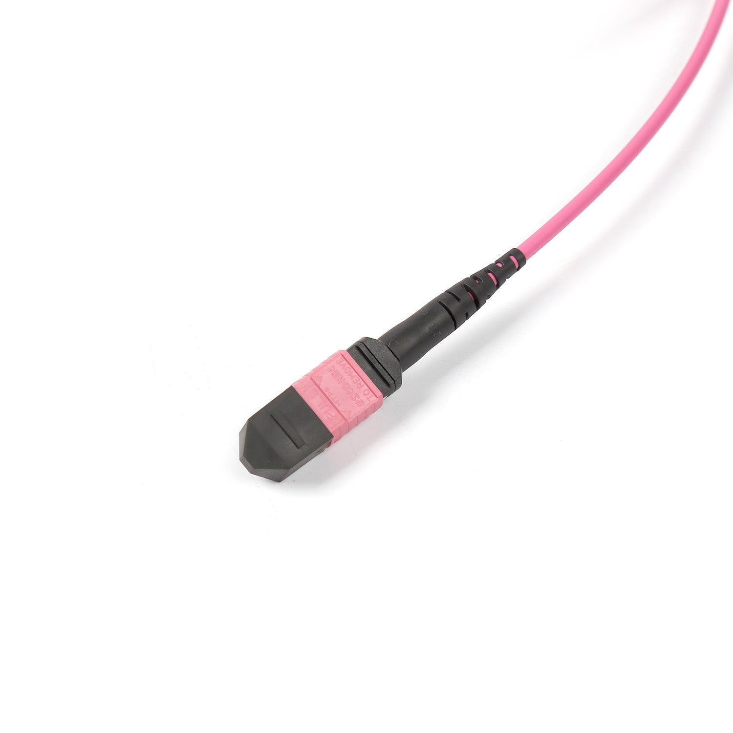 NSComm MPO 12F UPC to 4xLC UPC Duplex Harness Cables, 8 Fibers, Multimode (OM4), OFNR, Crossover