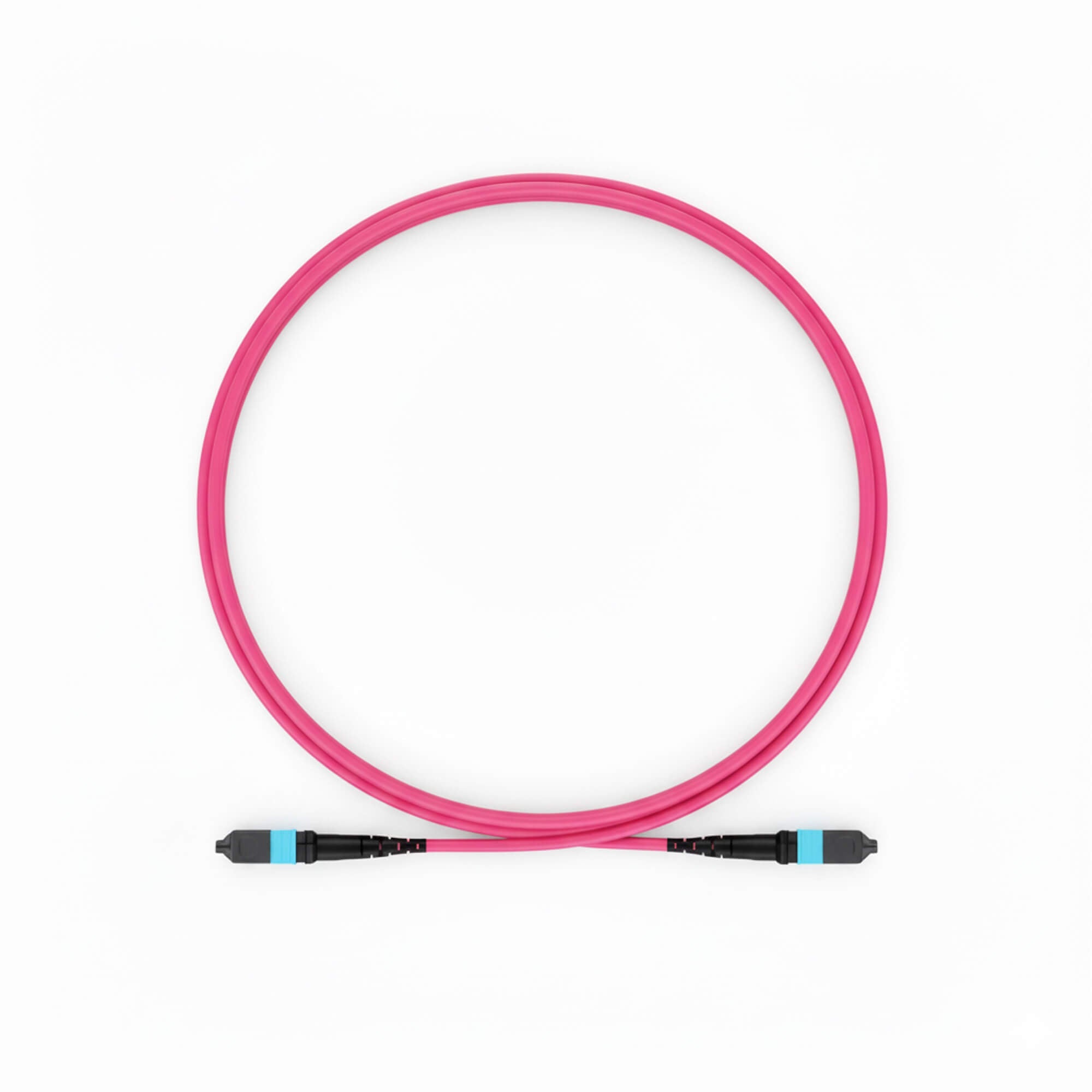 NSComm MPO Jumper Cables, MPO-12 UPC (Female) to MPO-12 UPC (Female), 12 Fibers, Multimode (OM4), OFNR, Low Loss, Polarity Type B