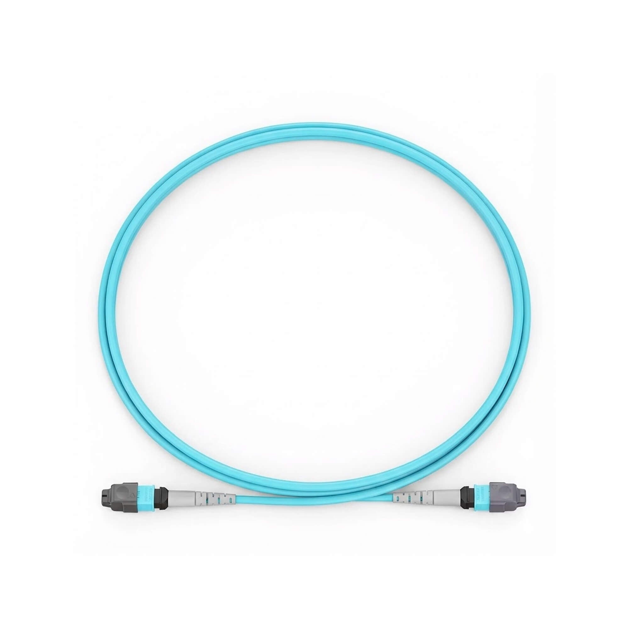 NSComm MPO Jumper Cables, MPO-8 UPC (Female) to MPO-8 UPC (Female), 8 Fibers, Multimode (OM3), OFNR, Low Loss, Polarity Type B