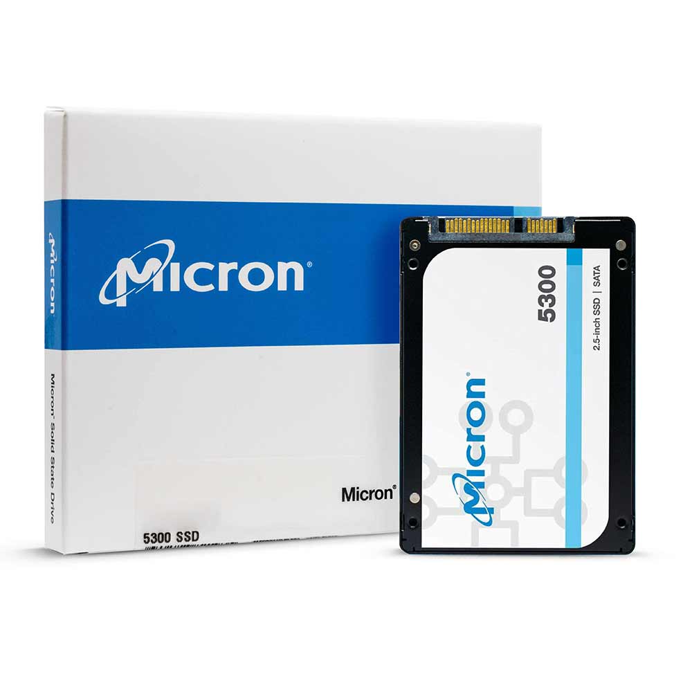 Micron 5300 Pro MTFDDAK960TDS-1AW1ZABYY 960GB SATA 6Gb/s 3D TLC 2.5in Recertified Solid State Drive