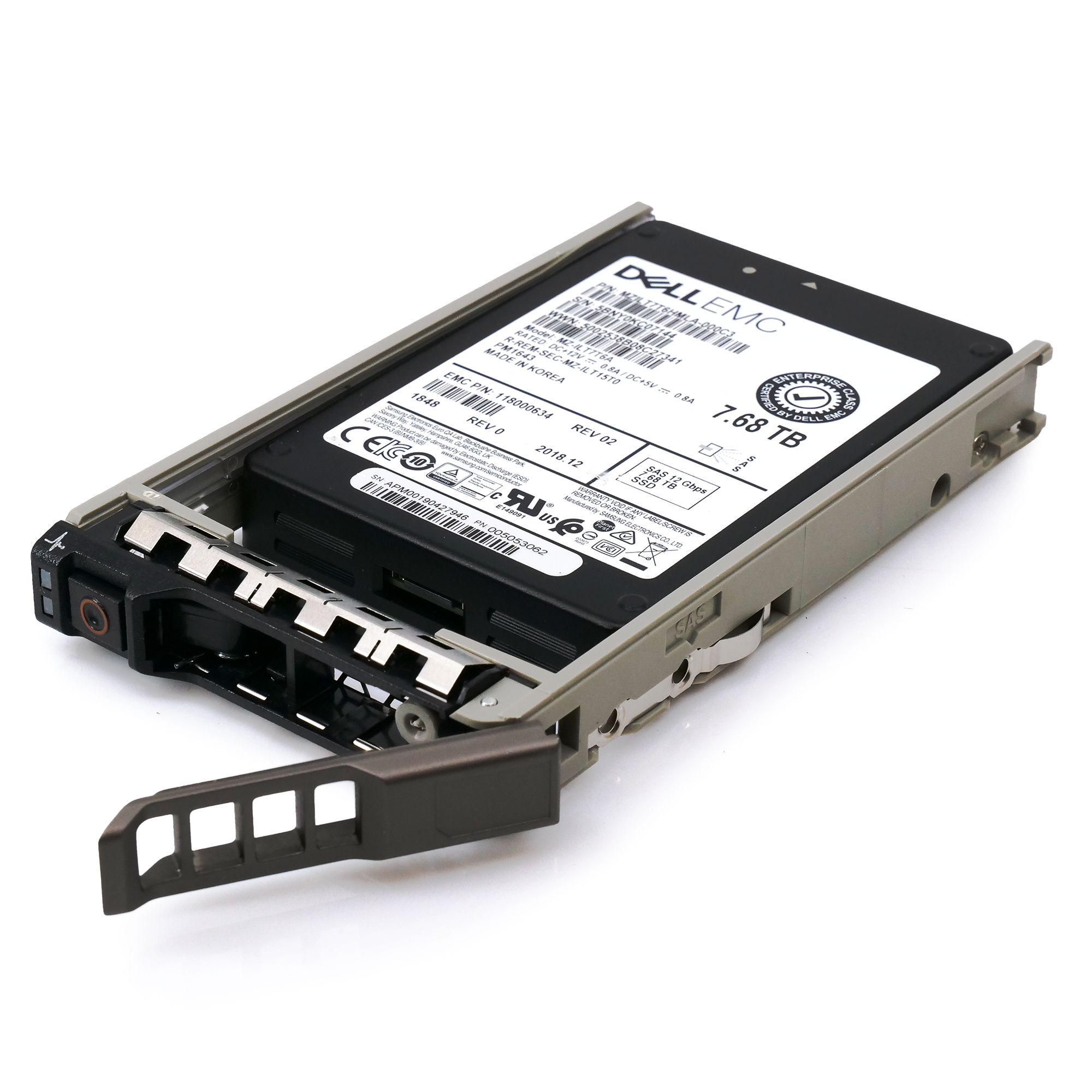 Dell EMC 118000634 G13 7.68TB SAS 12Gb/s 512e 1DWPD 2.5in Solid State Drive