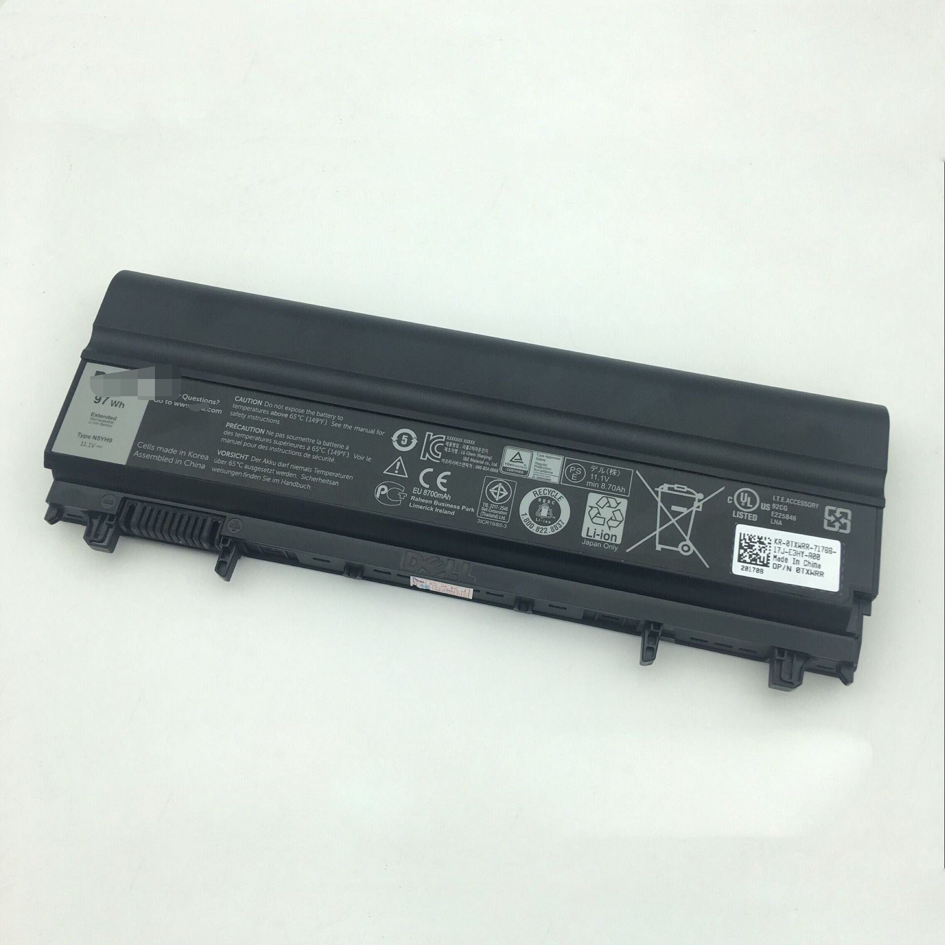 N5YH9 9 Cell 97Wh Battery For Dell VJXMC VVONF Latitude E5440 E5540