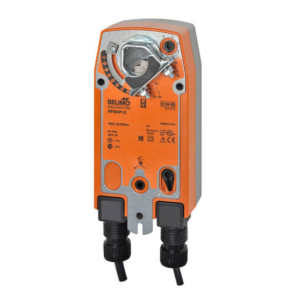 NFBUP-S | Belimo 90 In Lb Spring Return Damper Actuator 24–240V On/Off