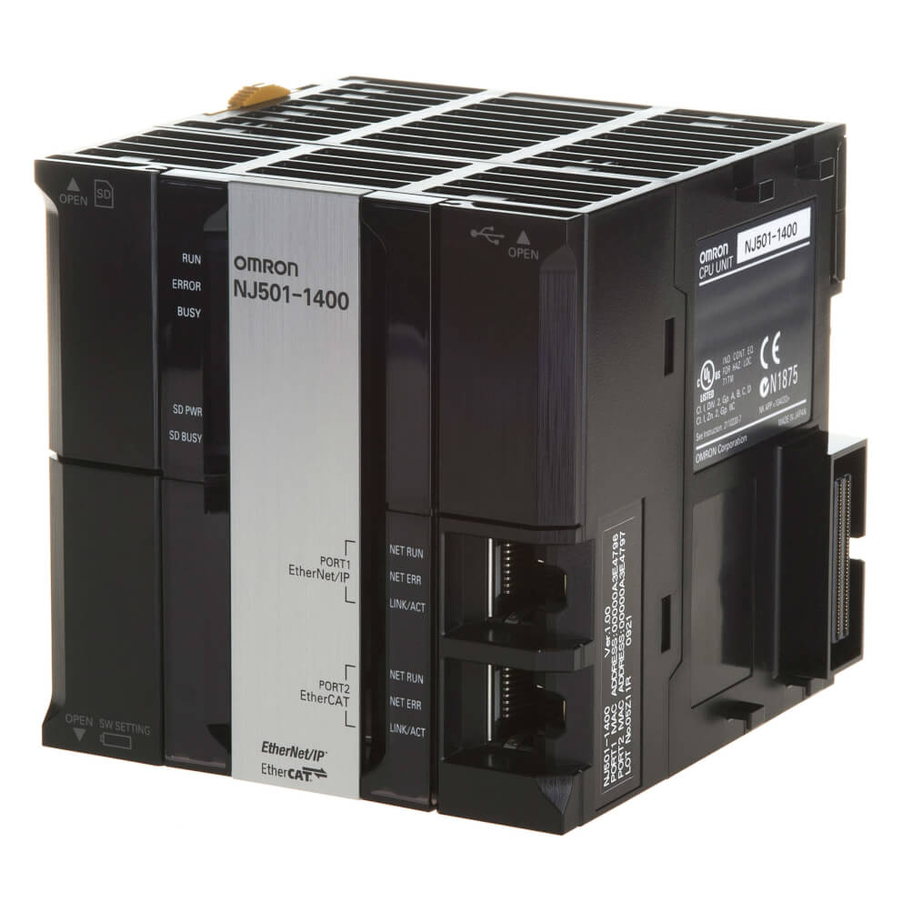 NJ501-1400 | Omron Sysmac NJ5 Machine Automation Controller 32-Axis EtherCAT Master EtherNet/IP PLC CPU Unit