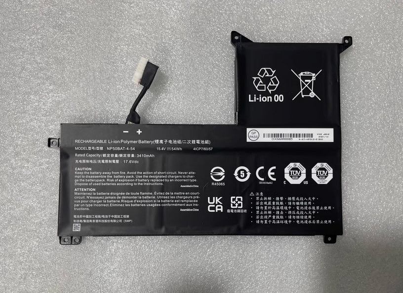 NP50BAT-4-54 Battery for Clevo X17 NP70 AT22 Gigabyte G5 KE-52DE213SD 51MY263SH
