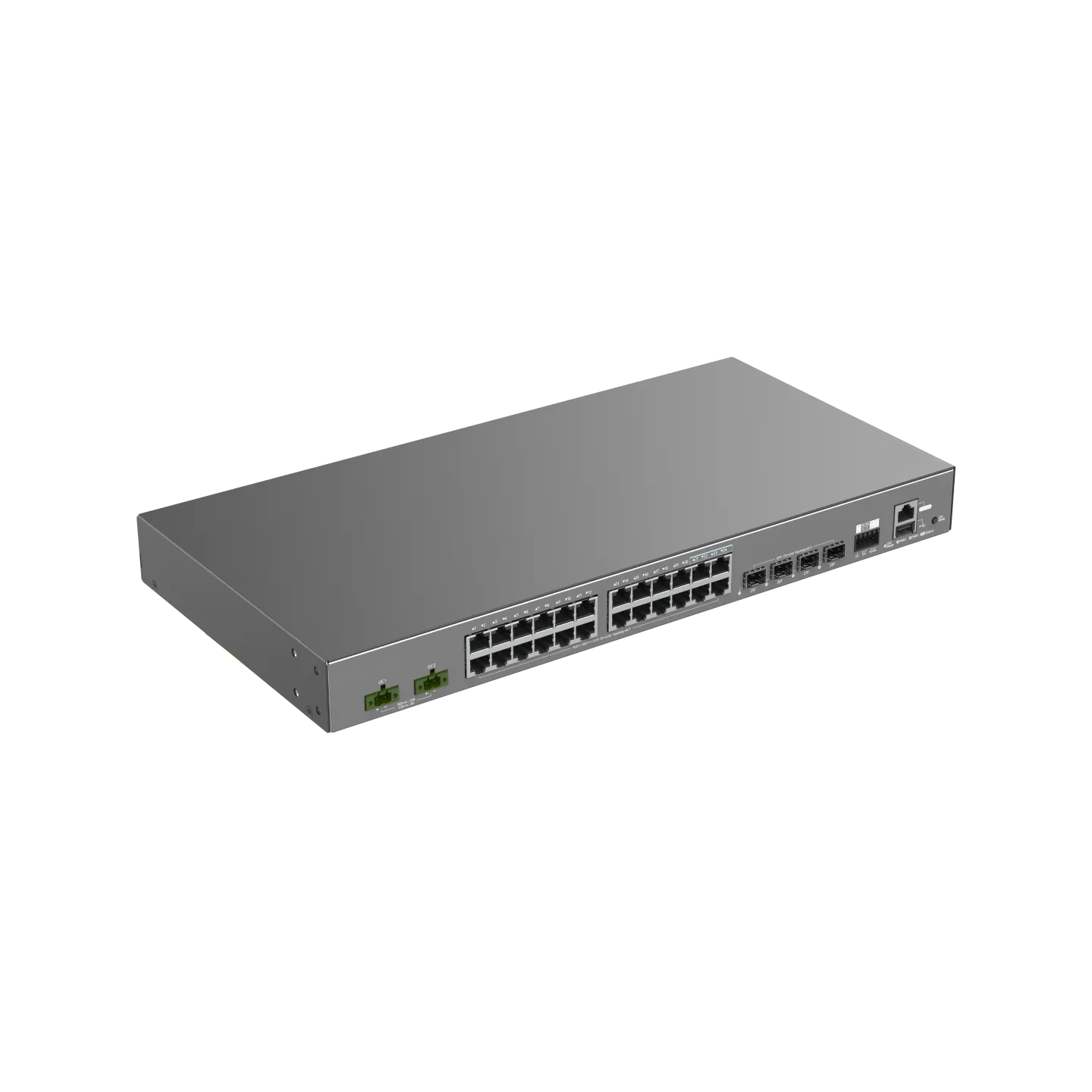 NSComm IS5200-24GT4XS-UP-DC 24x1G (PoE+) & 4x10G SFP+ Industrial PoE Switch