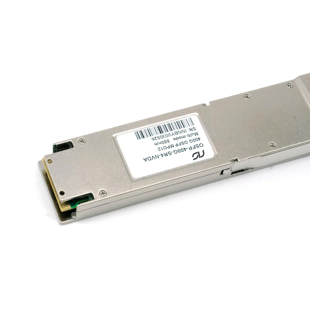 NSComm NS-OSFP-400G-SR4-FLT 400G Base-SR4 OSFP Flat Top PAM4 850nm 30m on OM3/50m on OM4 MTP/MPO-12 Multimode FEC Optical Transceiver Module
