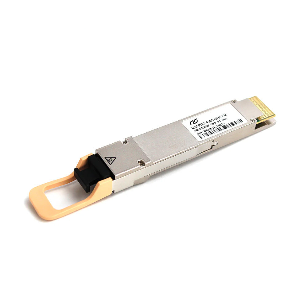 NSComm NS-QDD-400G-SR8 400G Base-SR8 QSFP-DD PAM4 850nm 100m MTP/MPO OM3 FEC Optical Transceiver Module