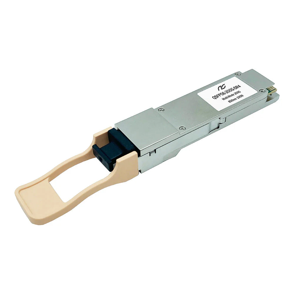 NSComm NS-QSFP56-200G-SR4 200G Base-SR4 QSFP56 850nm 100m MTP/MPO-12 MMF DOM Optical Transceiver Module