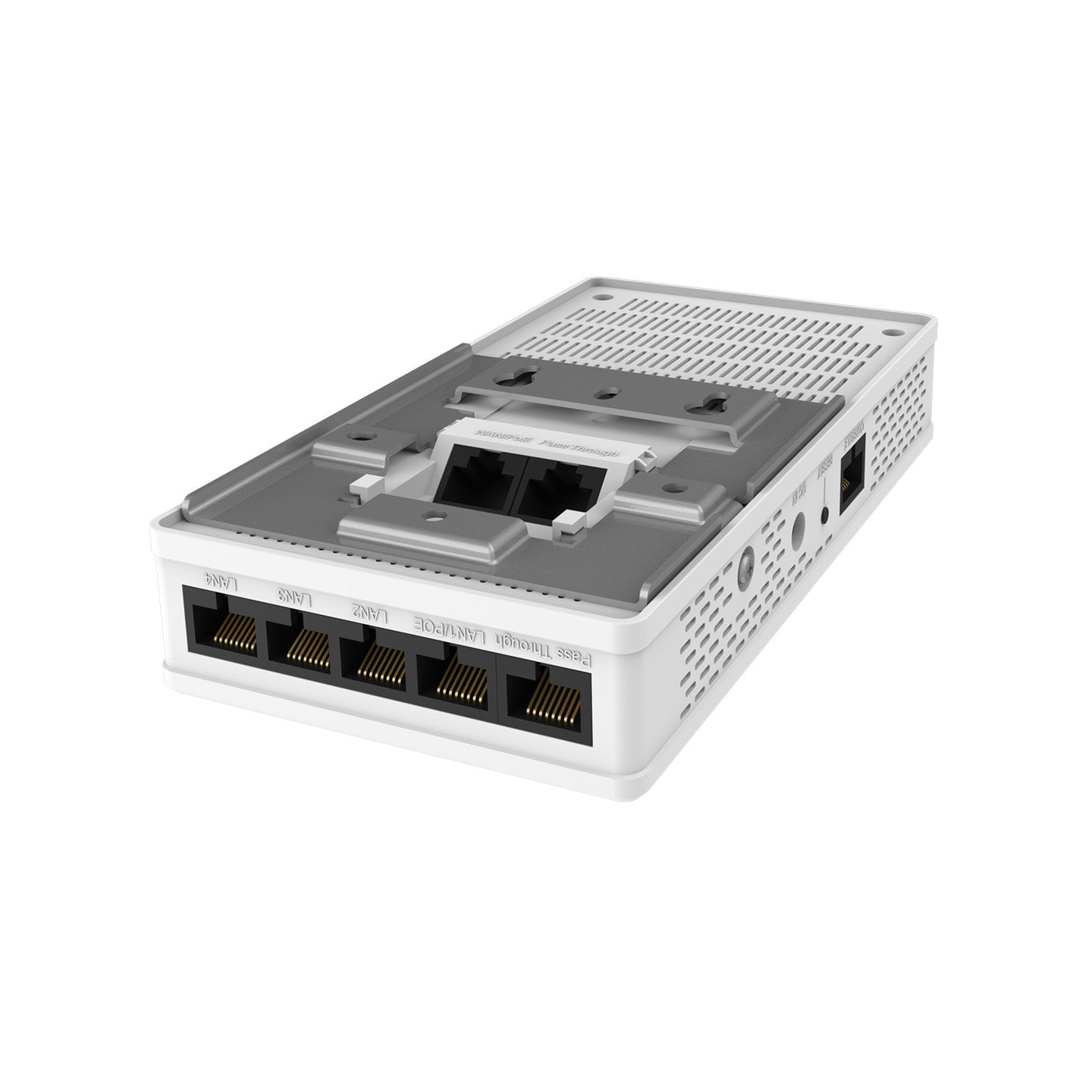 NSComm FAP655P WiFi 6 AX3000 Dual-Band In-Wall Access Point with PoE Out and 4xLAN