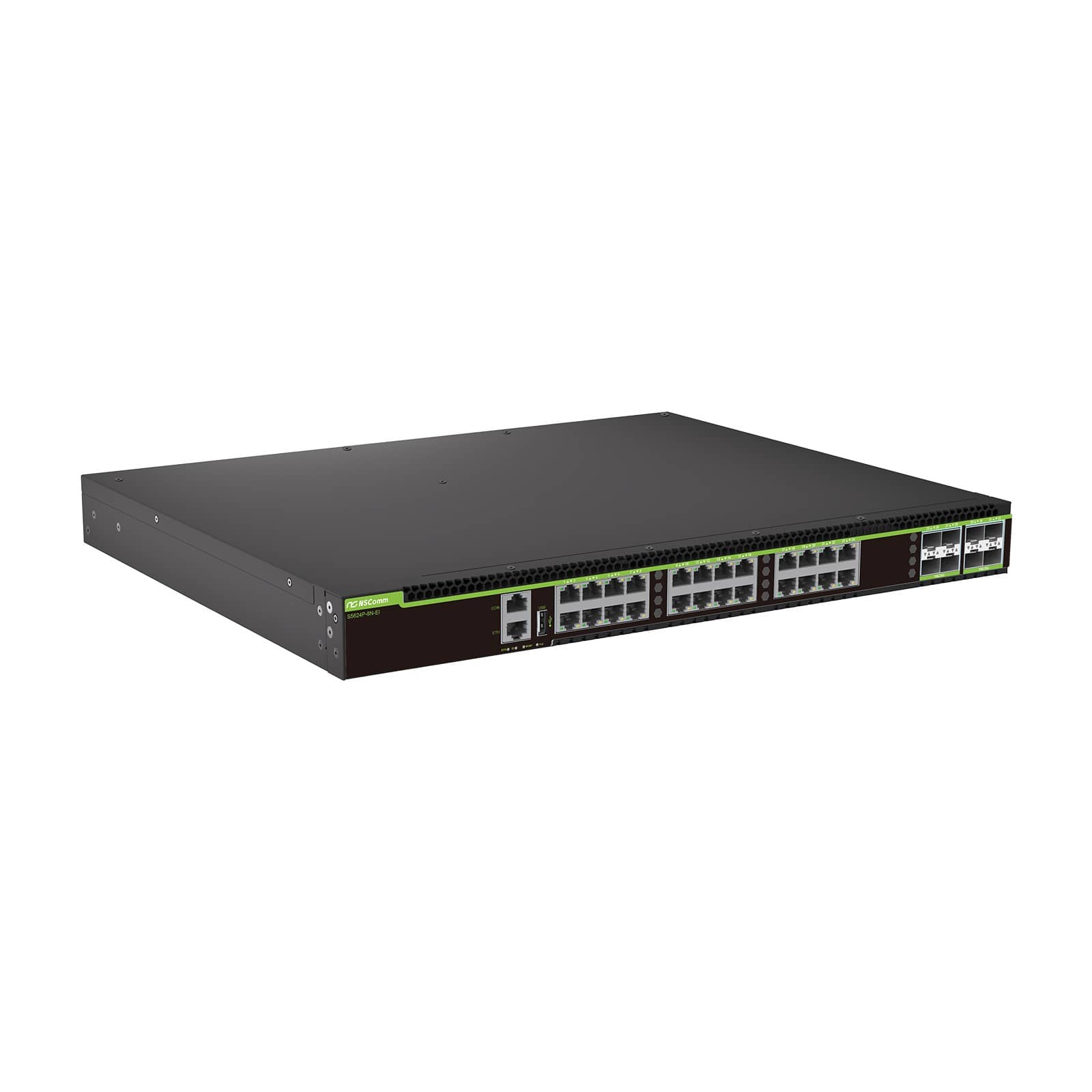 NSComm S5624P-8N-EI 24-Port Multi-Gig PoE++ Campus Access Switch