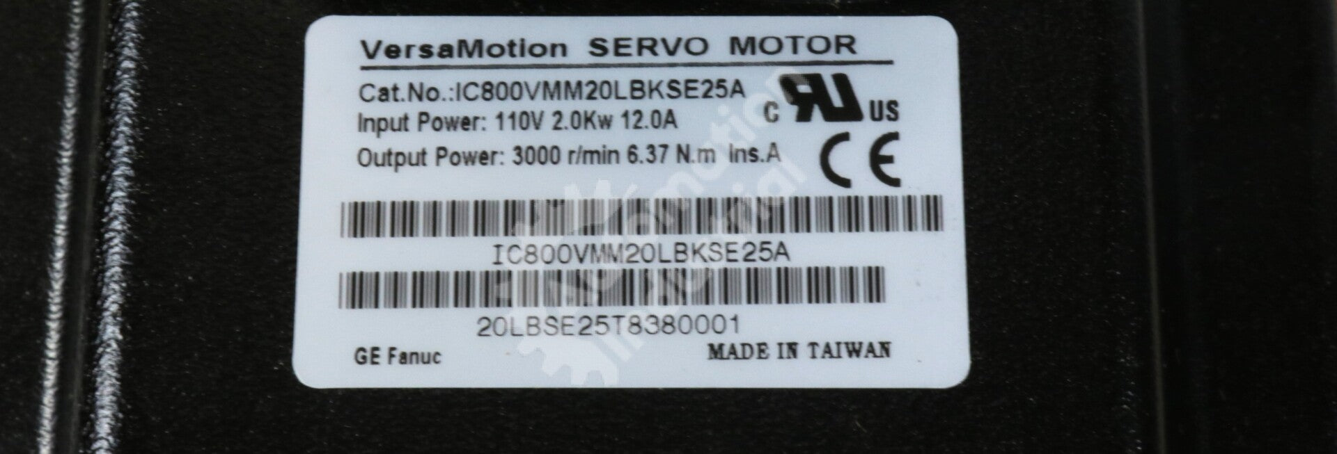 IC800VMM20LBKSE25 By GE IC800VMM20LBKSE25A Versa Motion Servo Motor NSFP