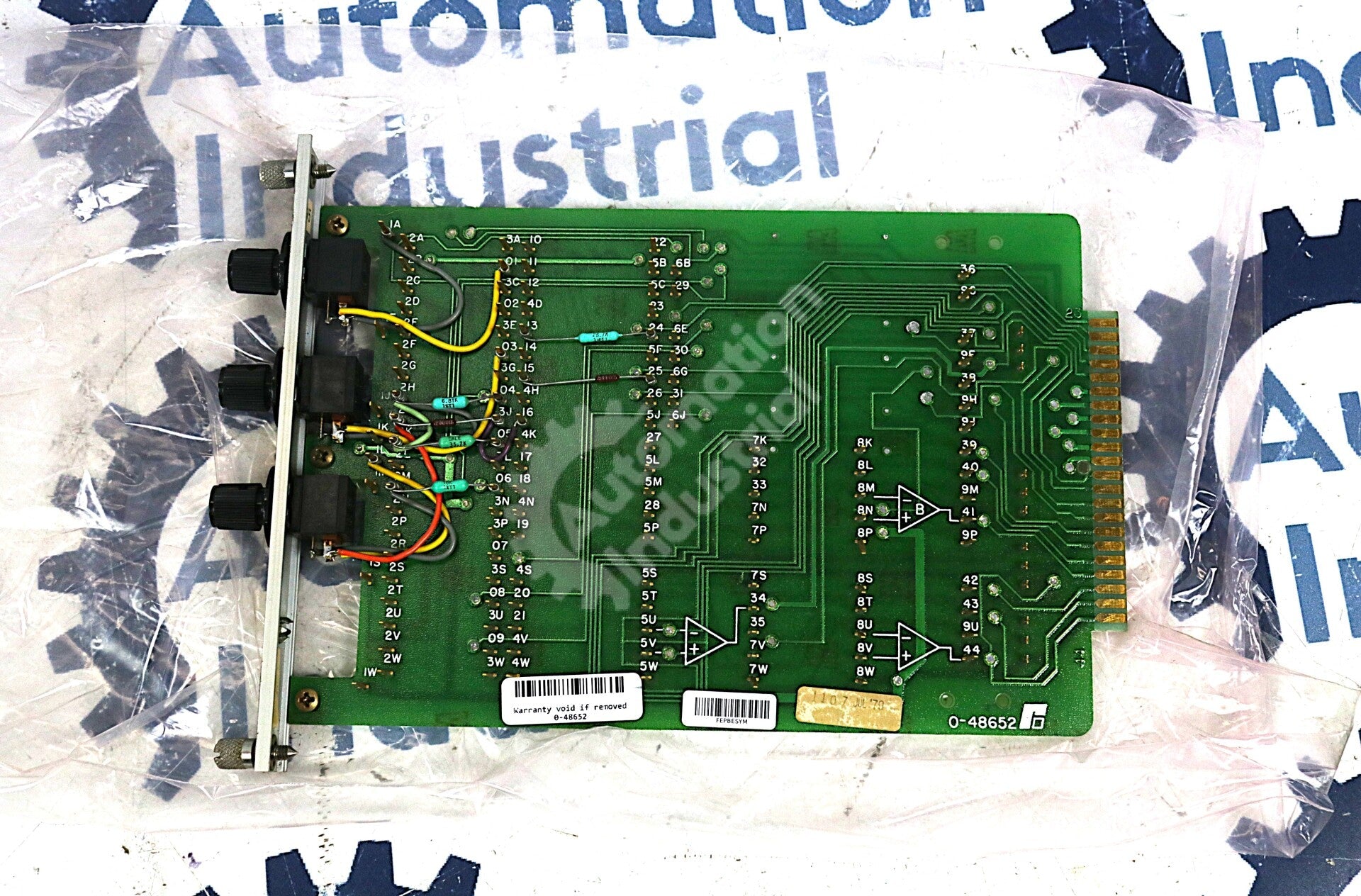 0-48652 By Reliance Electric Slot Mount Calibration Meter Board NSFP