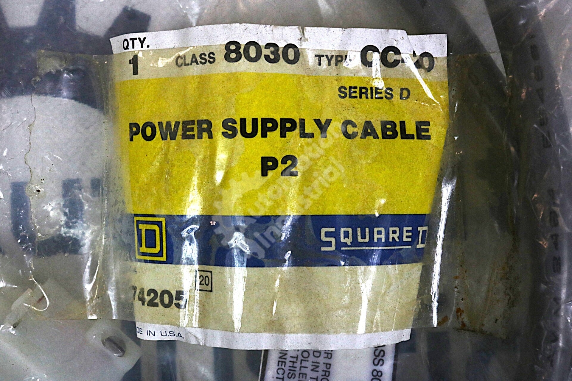 CC-20 By Square Sy/Max Class 8030 Power Supply Cable P2 NSFP