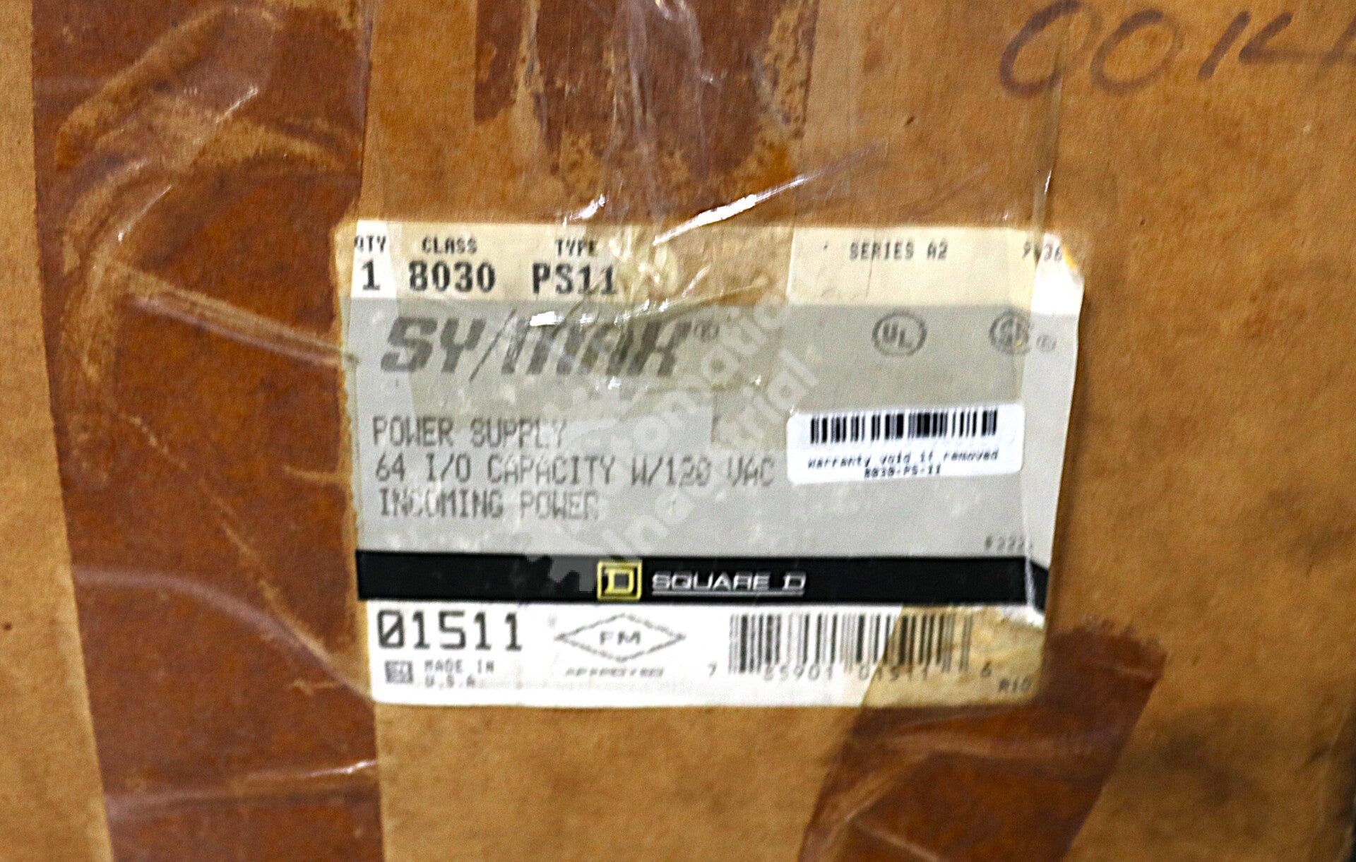 PS-11 By Square D Sy/Max Class 8030 120VAC 50/60HZ Capacity Power Supply NSFP