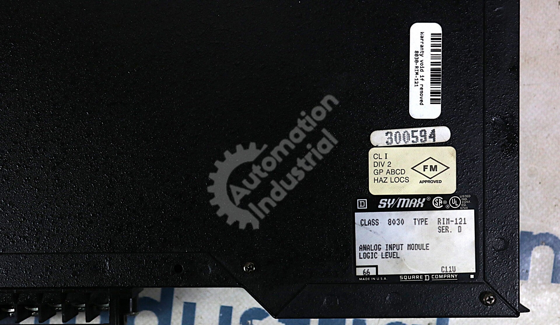 RIM-121 By Square D Sy/Max Class 8030 Analog Input Module NSNB