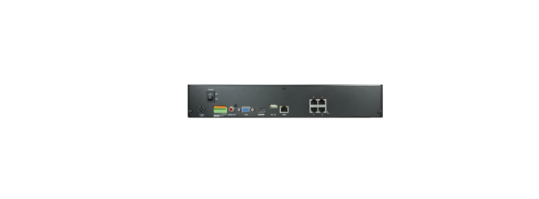 LILIN NVR6104E-1X8TB 4 CH PoE 4K Standalone Network Video Recorder