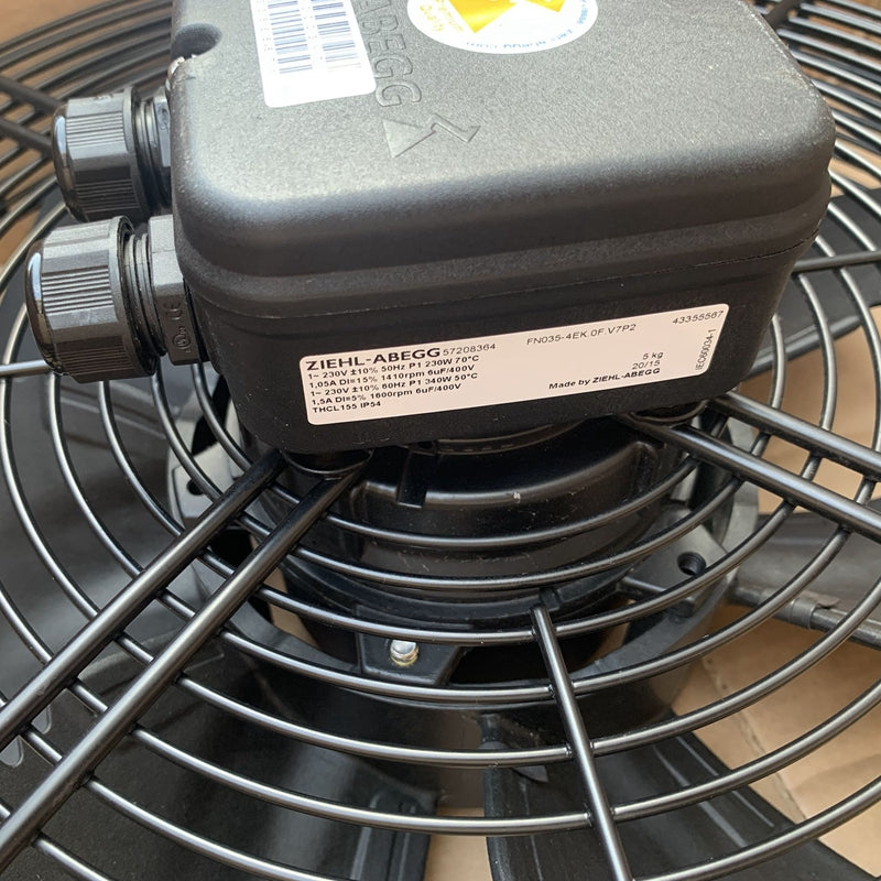 FN035-4EK.0F.V7P2  ZIEHL-ABEGG Axial Fan 150W 230V 0.13/0.56A 1070rpm