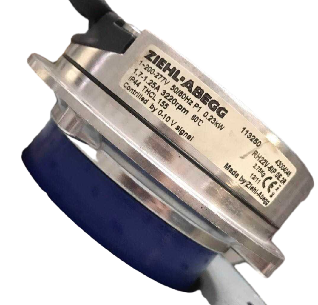 RH22V-6IP.0B.1R ZIEHL-ABEGG centrifugal fan 0.21 kW 1.85/1.35A 3380 rpm