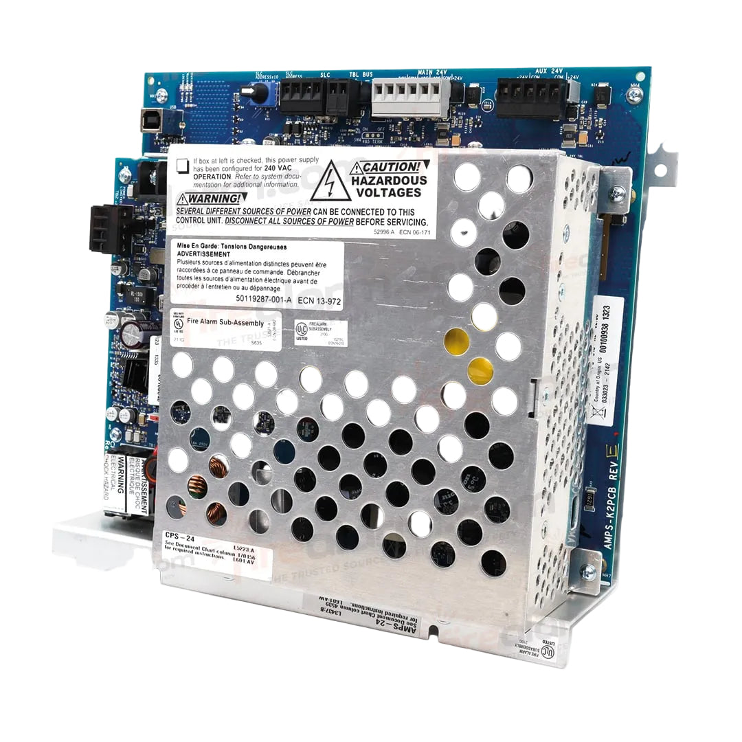 Notifier AMPS-24 Addressable Power Supply and Battery Charger, 120 VAC, 24 VDC Outputs