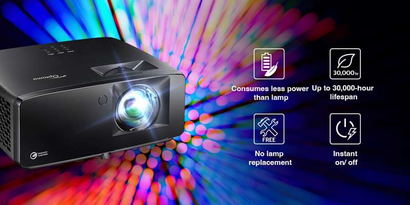 Optoma Golf Sim ZK431ST-B True 4K UHD Short Throw 4,100 Lumens Laser Projector