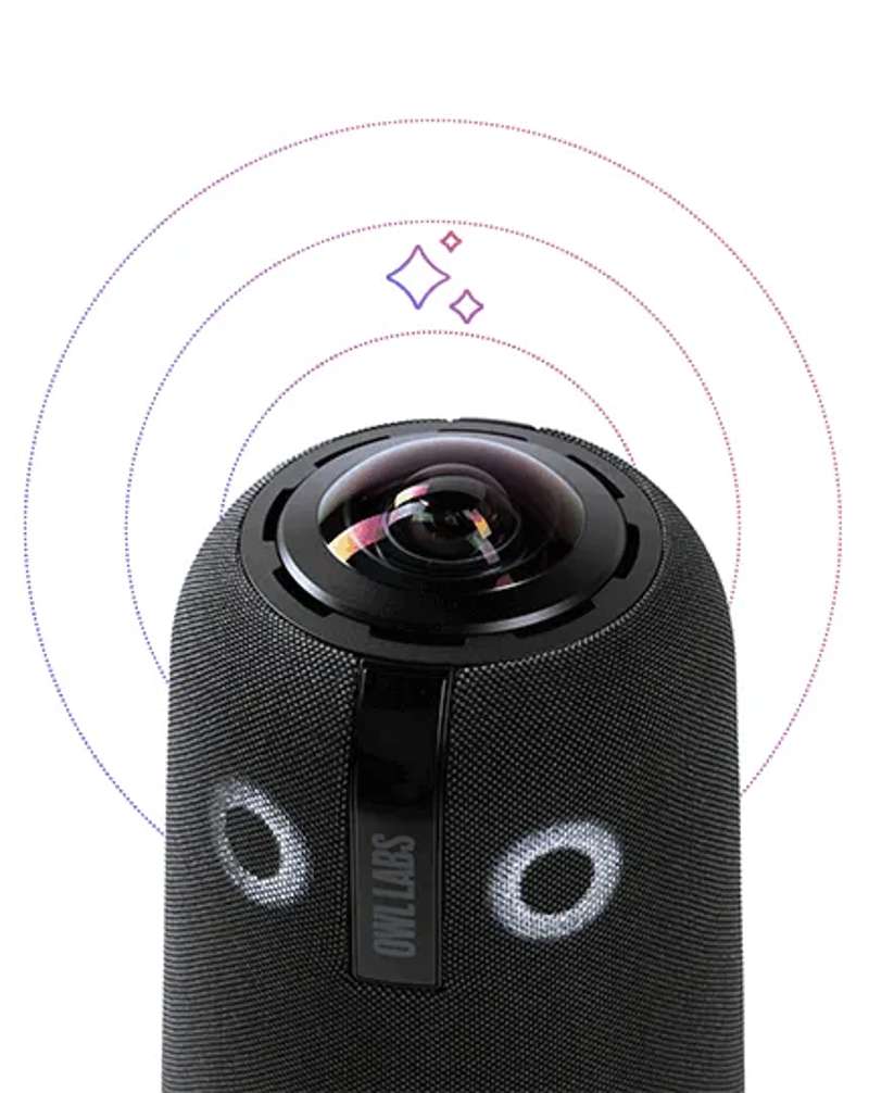 Owl Labs Meeting Owl 4+ 4K 360-Degree Smart Video Conference Camera, TAA Compliant