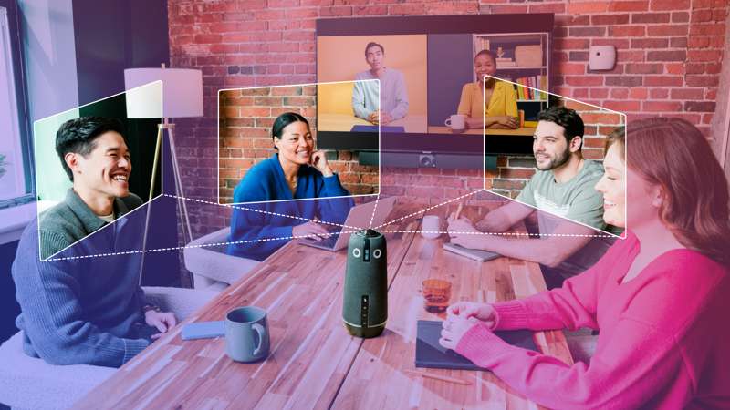 Owl Labs Meeting Owl 4+ 4K 360-Degree Smart Video Conference Camera, TAA Compliant