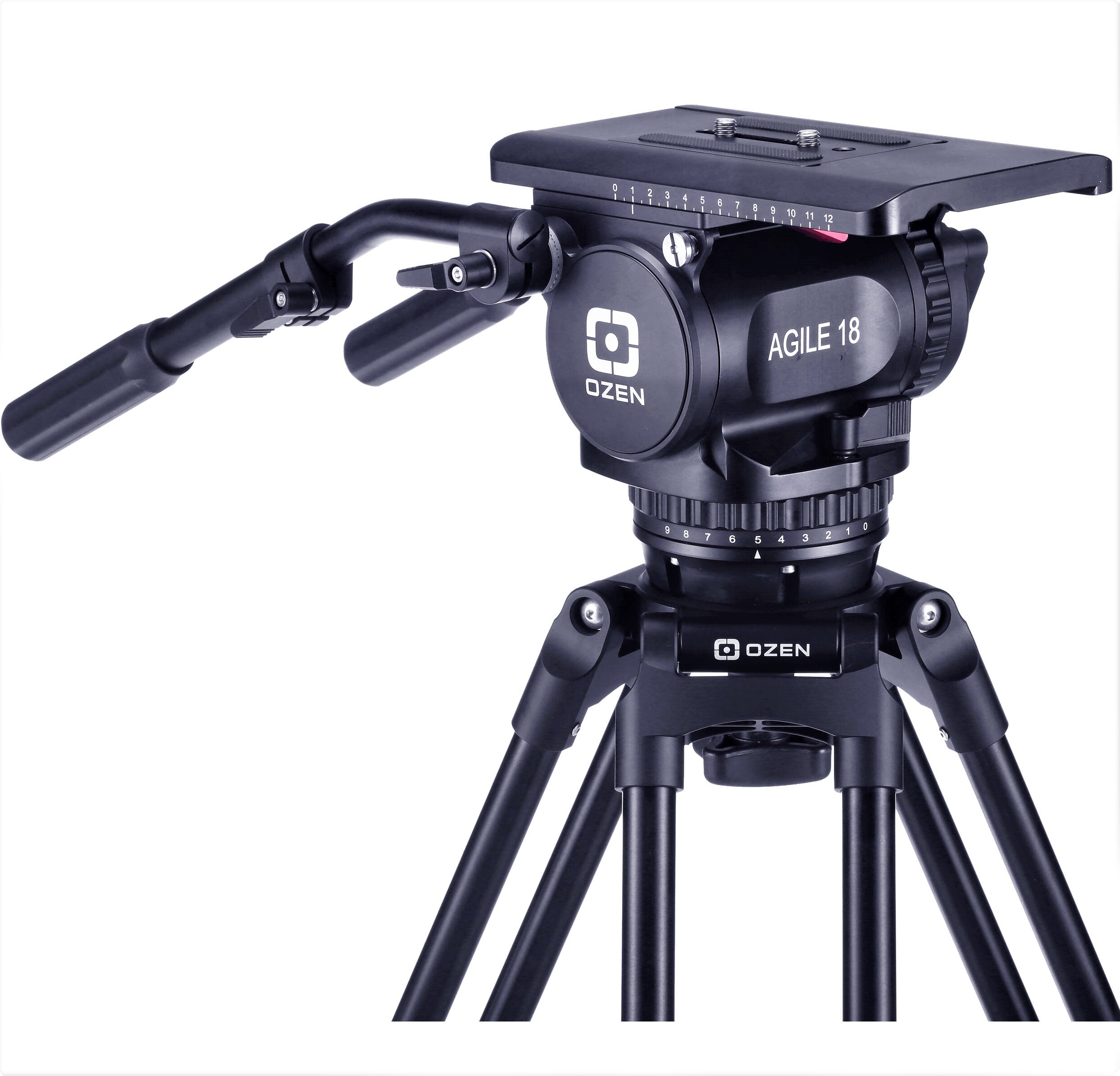 OZEN 18CF1HDM 100mm AGILE 18M E-Z LOAD MAX Tripod System