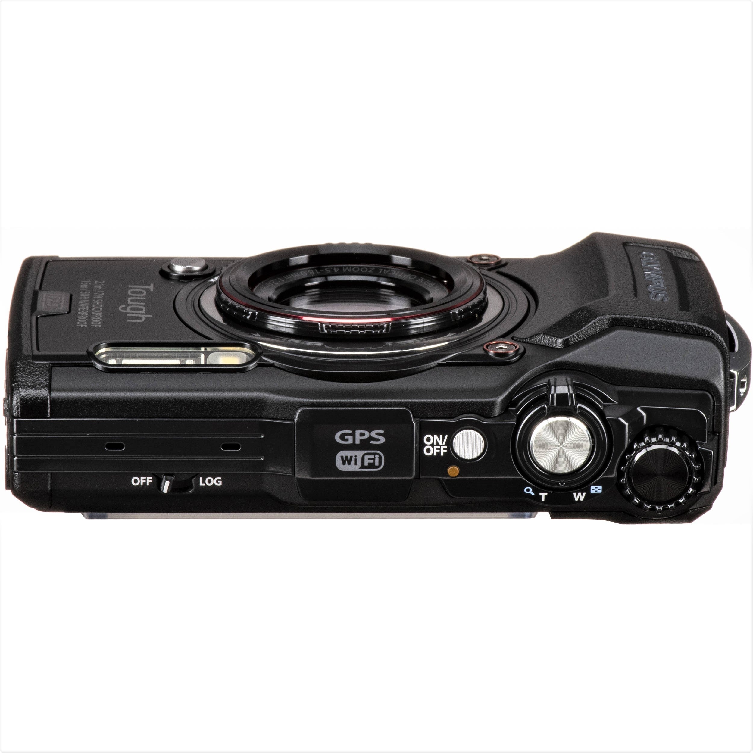 Olympus Tough TG-6 Compact Digital Camera (Black & Red)