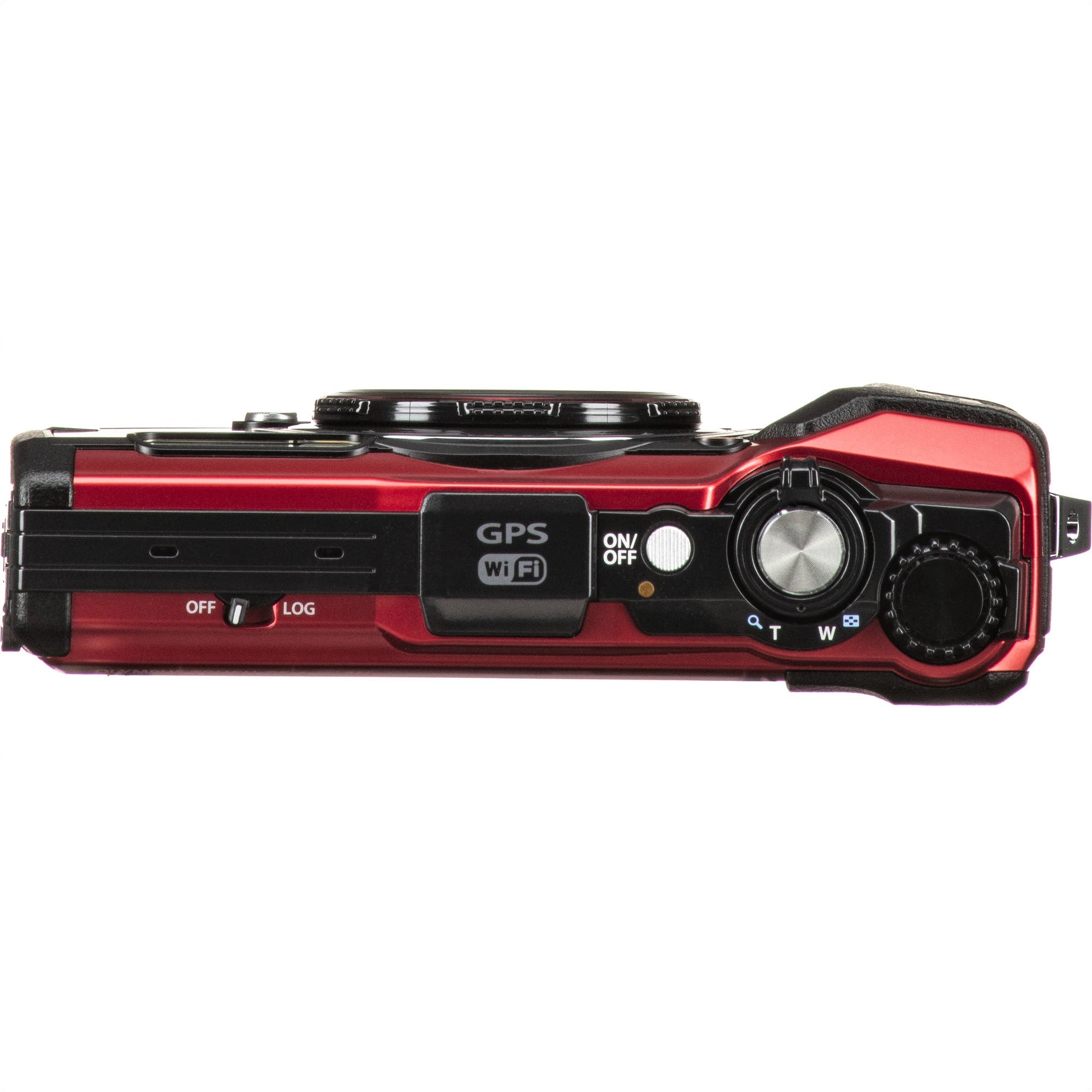 Olympus Tough TG-6 Compact Digital Camera (Black & Red)