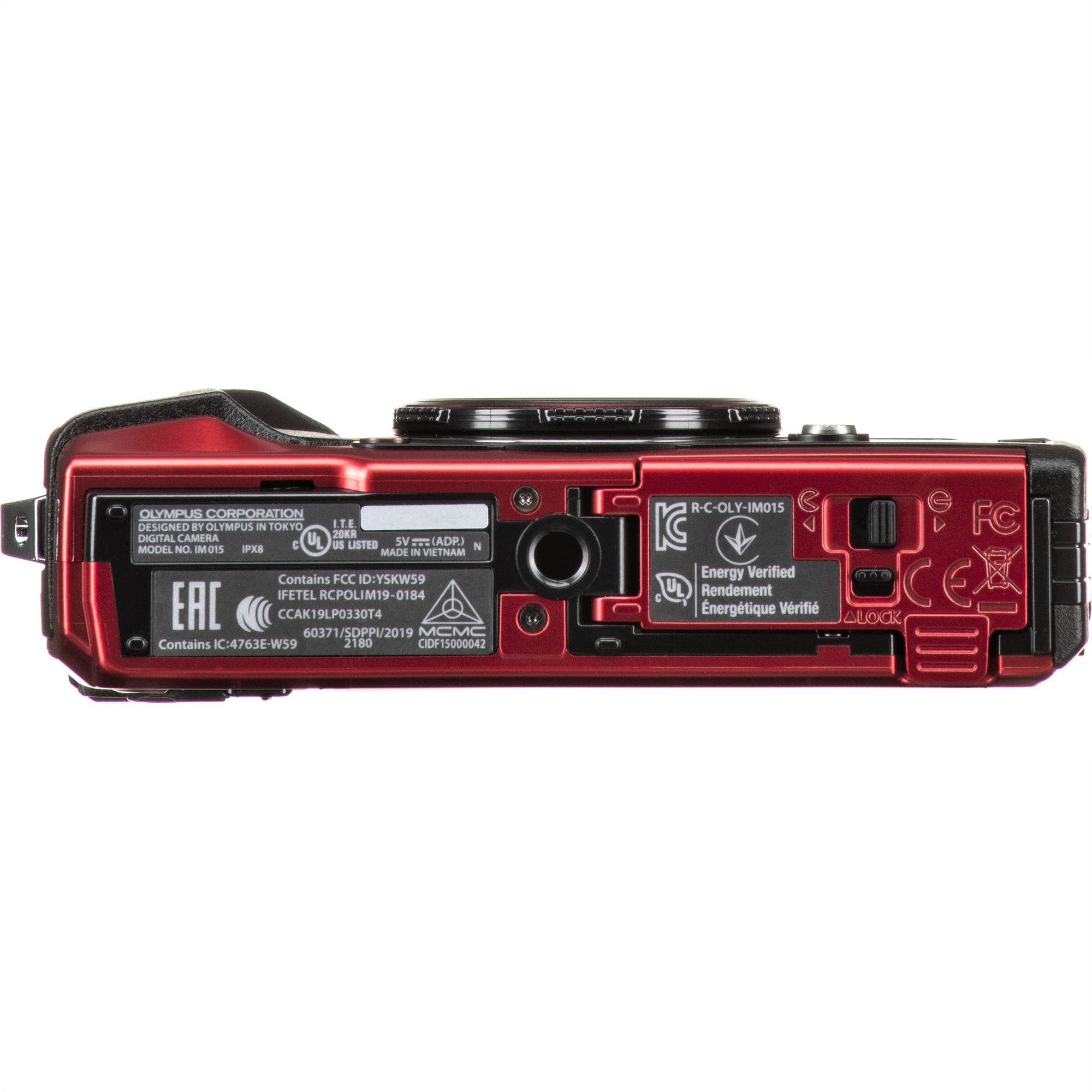 Olympus Tough TG-6 Compact Digital Camera (Black & Red)