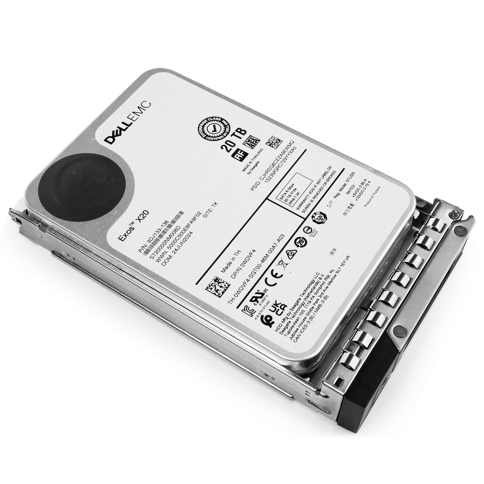 Dell G14 161-BBVZ 20TB 7.2K RPM SATA 6Gb/s 512e 3.5in Hard Drive