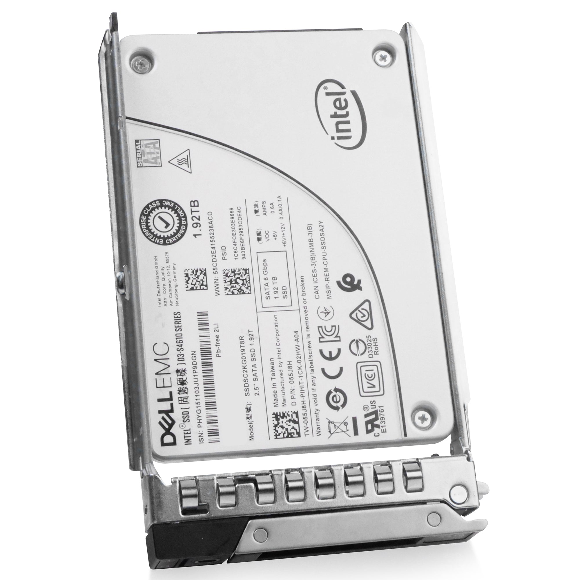 Dell G14 02TKCM 1.92TB 3 DWPD SATA 6Gb/s Mixed-Use 3D TLC 2.5in Refurbished SSD